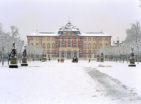 Schloss Bruchsal im Winter