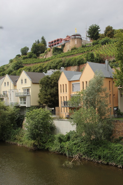 Bad Kreuznach: Ruine der Kauzenburg &uuml;ber der Nahe