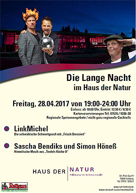 Plakat der Langen Nacht im Haus der Natur