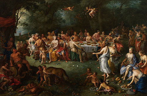 Göttermal, Johann Rudolf Bys, 1734, Leihgabe der Bayerischen Staatsgemäldesammlungen, München,