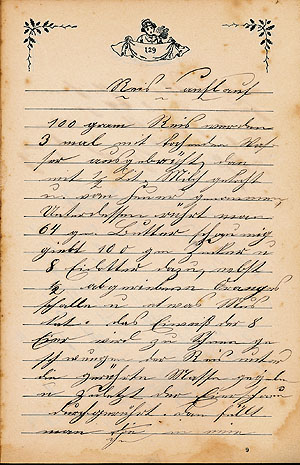 Kapitel "Mehl- und Eierspeisen" aus dem Kochbuch von Großmutter Bühler