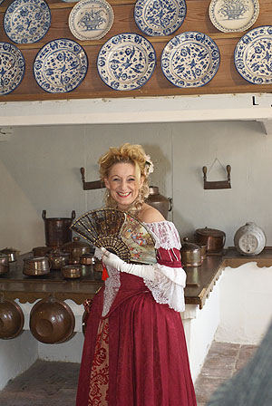 In der Schauküche von Schloss Favorite