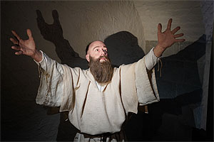 Gallus-Figurine (© Stiftsbibliothek St.Gallen, Fotograf: Chris Oswald / www.chrispix.ch)