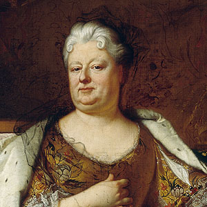 Pfalzgräfin Liselotte. Gemälde von Hyacinthe Rigaud, ca. 1713 Original Schloss Versailles, Kopie Kurpfälzisches Museum Heidelberg