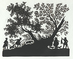 Annette von Droste-Hülshoff, Scherenschnitte, o.J., 41,2 x 36,4 cm © Staatliche Schlösser und Gärten Baden-Württemberg