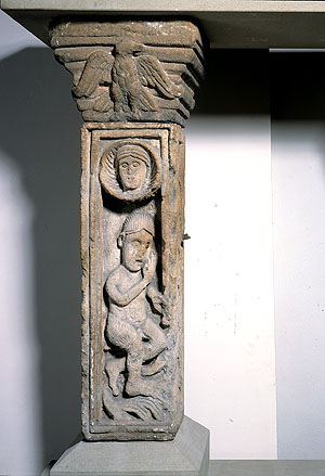 Fensterpfeiler eines Patrizierhauses. Foto: © GDKE, Landesmuseum Mainz (Ursula Rudischer)