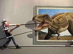 Szenen aus der Ausstellung "Tricture 3D - Kommins Bild". Fotos: Joachim Moll, SSG