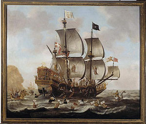 Das Schiff der Kirche. Jacob Gerritsz Loef (zugeschrieben), 1640–1649, Öl auf Leinwand. © Museum Catharijneconvent, Utrecht