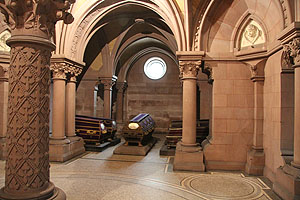 Großherzogliche Grabkapelle Karlsruhe, großherzogliche Gruft. Foto: kulturer.be