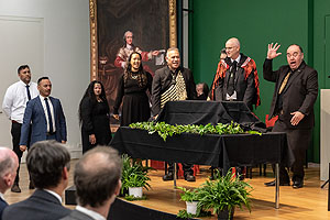 Neuseeländische Delegation während der Zeremonie © rem, Foto: Rebecca Kind
