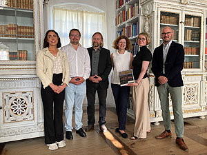 Buchpräsentation in der Bibliothek des Klosters Salem. Foto: Frank Krawczyk, SSG