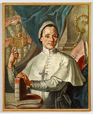 Kloster Schiussenried, Porträt des Ants Nikolaus Kllos, 1775. Foto: Armin Weischer / ssg