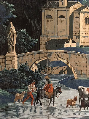 Schloss Schwetzingen, Panoramatepete "Vue de Suisse", Detailansicht. Foto: kulturer.be