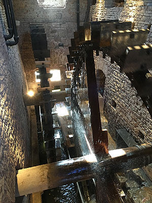 Schwertzingen, Mühlrad im Unteren Wasserwerk. Foto: kulturer.be