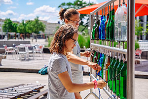 Deutsches Musikautomten-Museum: Flaschophon im Mobilen Musik-Museum. Foto Janina Satzke.