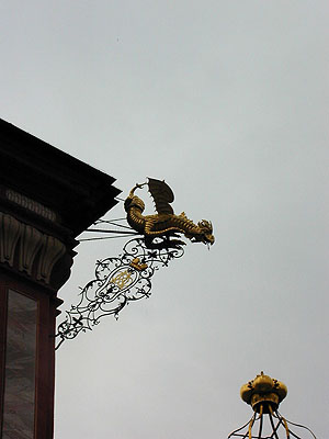 Schloss Bruchsal, Dache als Wasserspeier. Foto: kulturer.be