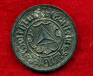 Notmünze 10 Pfennig, Frankenthal 1917. Foto: Erkenbertmuseum