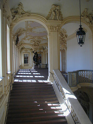 Schloss Rastatt, Treppenhaus im Corps de Logis