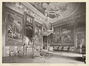 Schloss Mannheim, Kaiserliches Quartier, 2 Fotos, Ende 19. Jahrhundert. Generallandesarchiv Karlsruhe, 69 Baden, Sammlung 1995 F I Nr. 228, 3 und Nr. 228, 4 CC BY 4.0