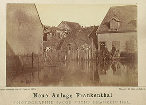 Rheinhochwasser 1882/ 83. Fotografie