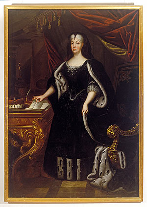 Markgräfin Sibylla Augusta von Baden-Baden. Um 1720.