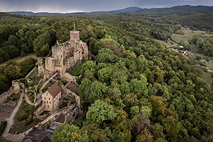 Burg Rötteln, Luftbild.