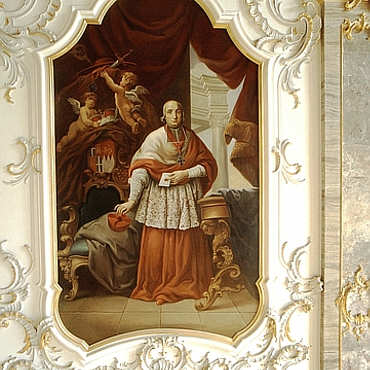 Speyers gro�er Bischof: Damian Hugo von Sch�nborn (Schloss Bruchsal) 